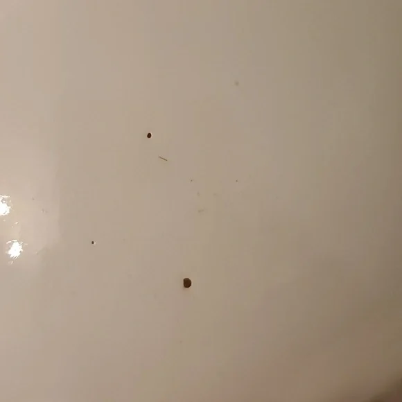 Hello Kitty Ceramic Coin Bank 8" Tall. Pink Polka Dot Skirt, Striped Blouse - Picture 7 of 10